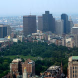 View of Boston Common from the Skywalk Observatory