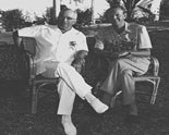 President Truman relaxes at the Little White House